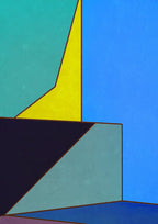 Constructed Fields 05 artwork main image. Abstract geometric colour-field fine art print on white background.