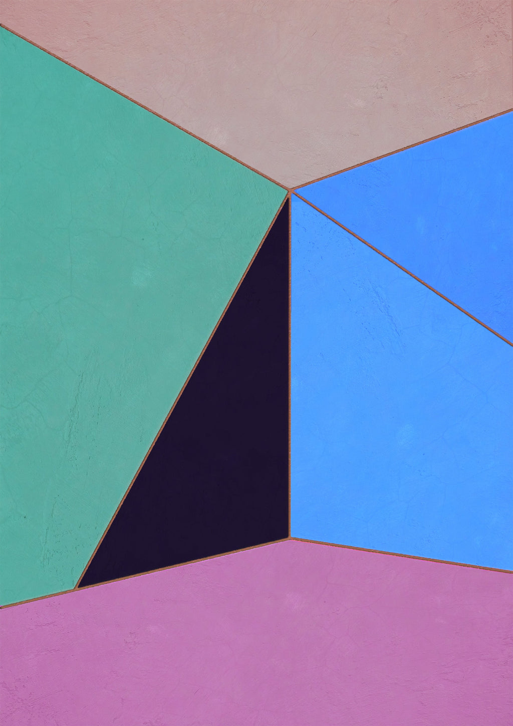 Constructed Fields 06 artwork main image. Abstract geometric colour-field fine art print on white background.