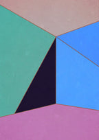 Constructed Fields 06 artwork main image. Abstract geometric colour-field fine art print on white background.