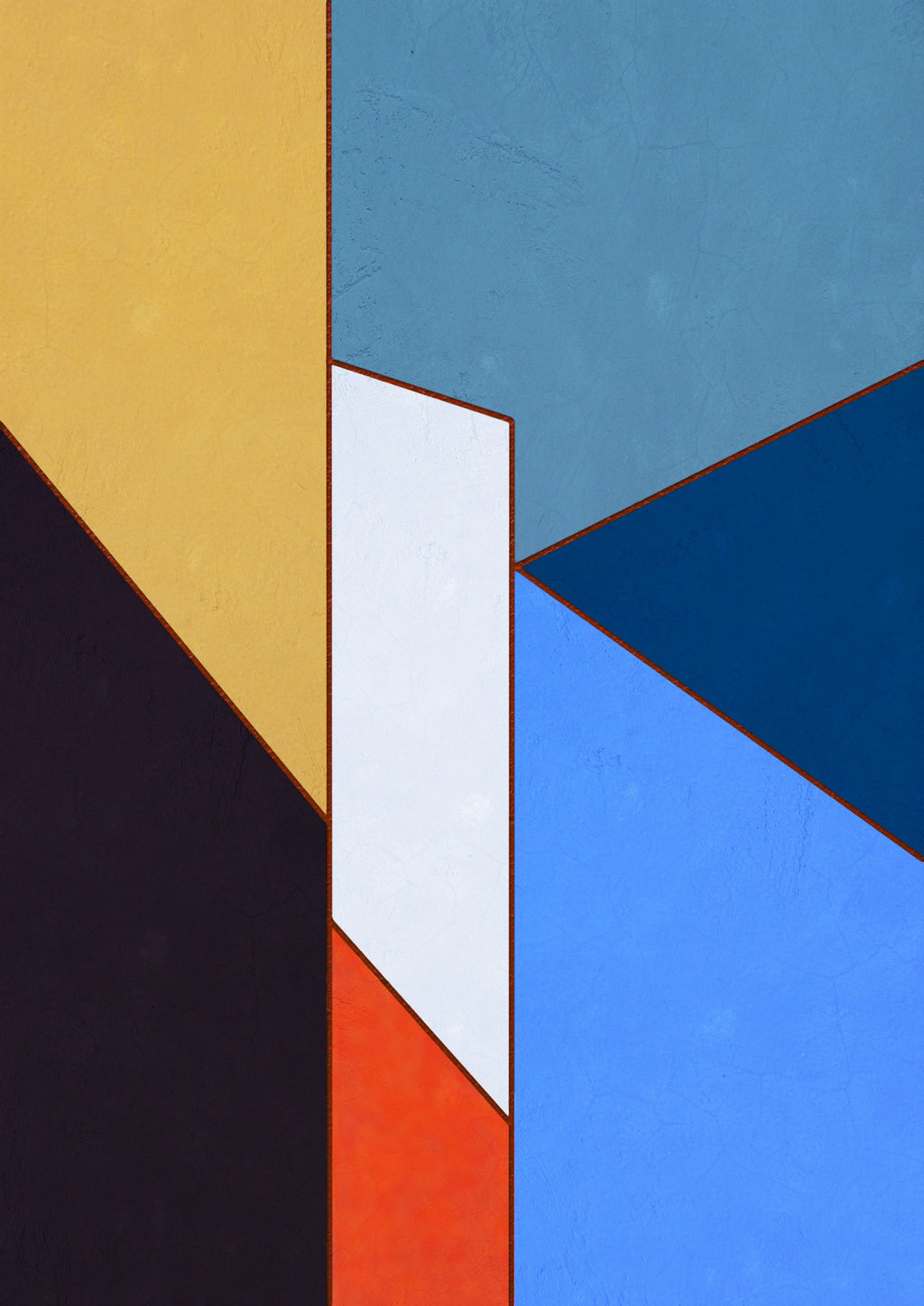 Constructed Fields 08 artwork main image. Abstract geometric colour-field fine art print on white background.