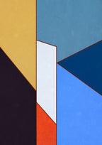 Constructed Fields 08 artwork main image. Abstract geometric colour-field fine art print on white background.