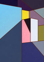 Constructed Fields 10 artwork main image. Abstract geometric colour-field fine art print on white background.
