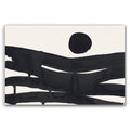 Composition in Ink 10 – pure abstract giclée art print in black ink, contemporary minimalist wall art, landscape format, 45×30 cm, Open Wall Studio Studies in Ink collection
