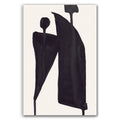 Composition in Ink 05 – pure abstract giclée art print in black ink, contemporary minimalist wall art, portrait format, 40×60 cm, Open Wall Studio Studies in Ink collection