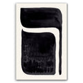 Composition in Ink 06 – pure abstract giclée art print in black ink, contemporary minimalist wall art, portrait format, Open Wall Studio Studies in Ink collection