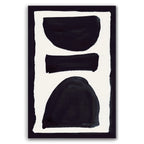 Composition in Ink 17 – pure abstract giclée art print in black ink, contemporary minimalist wall art, portrait format, 30×45 cm, Open Wall Studio Studies in Ink collection