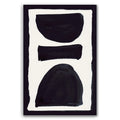 Composition in Ink 17 – pure abstract giclée art print in black ink, contemporary minimalist wall art, portrait format, 40×60 cm, Open Wall Studio Studies in Ink collection