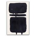 Composition in Ink 18 – pure abstract giclée art print in black ink, contemporary minimalist wall art, portrait format, 30×45 cm, Open Wall Studio Studies in Ink collection