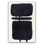 Composition in Ink 18 – pure abstract giclée art print in black ink, contemporary minimalist wall art, portrait format, 30×45 cm, Open Wall Studio Studies in Ink collection