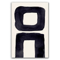 Composition in Ink 21 – pure abstract giclée art print in black ink, contemporary minimalist wall art, portrait format, 30×45 cm, Open Wall Studio Studies in Ink collection