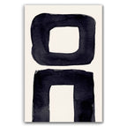 Composition in Ink 21 – pure abstract giclée art print in black ink, contemporary minimalist wall art, portrait format, 30×45 cm, Open Wall Studio Studies in Ink collection
