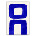 Composition in Ink 21 – pure abstract giclée art print in blue ink, contemporary minimalist wall art, portrait format, Open Wall Studio Studies in Ink collection