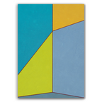 Constructed Fields 09 – abstract geometric colour-field composition featuring structured shapes and balanced colour fields on white background. Fine art giclée print available in multiple sizes.