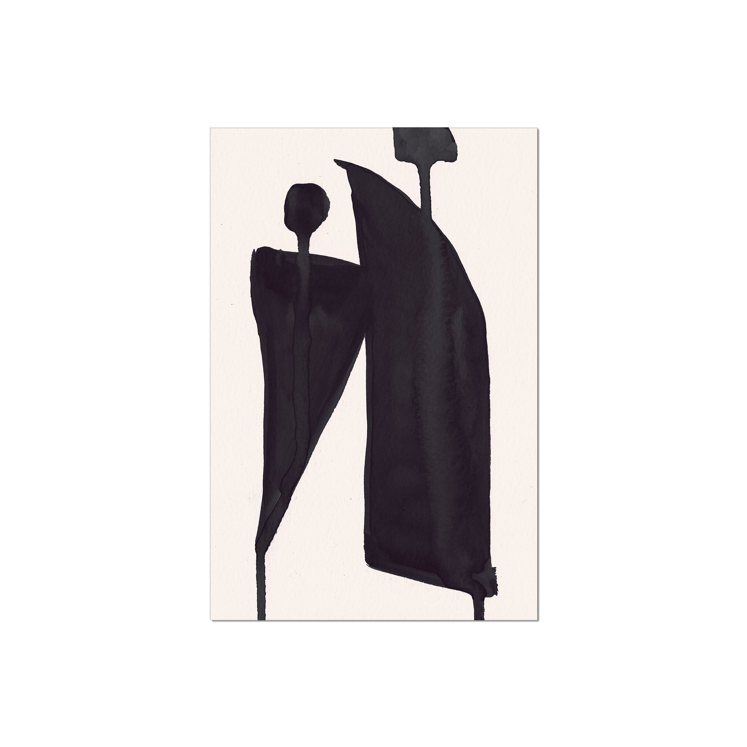 Ink Composition 05 black ink, unframed 40x60cm fine art giclée print.
