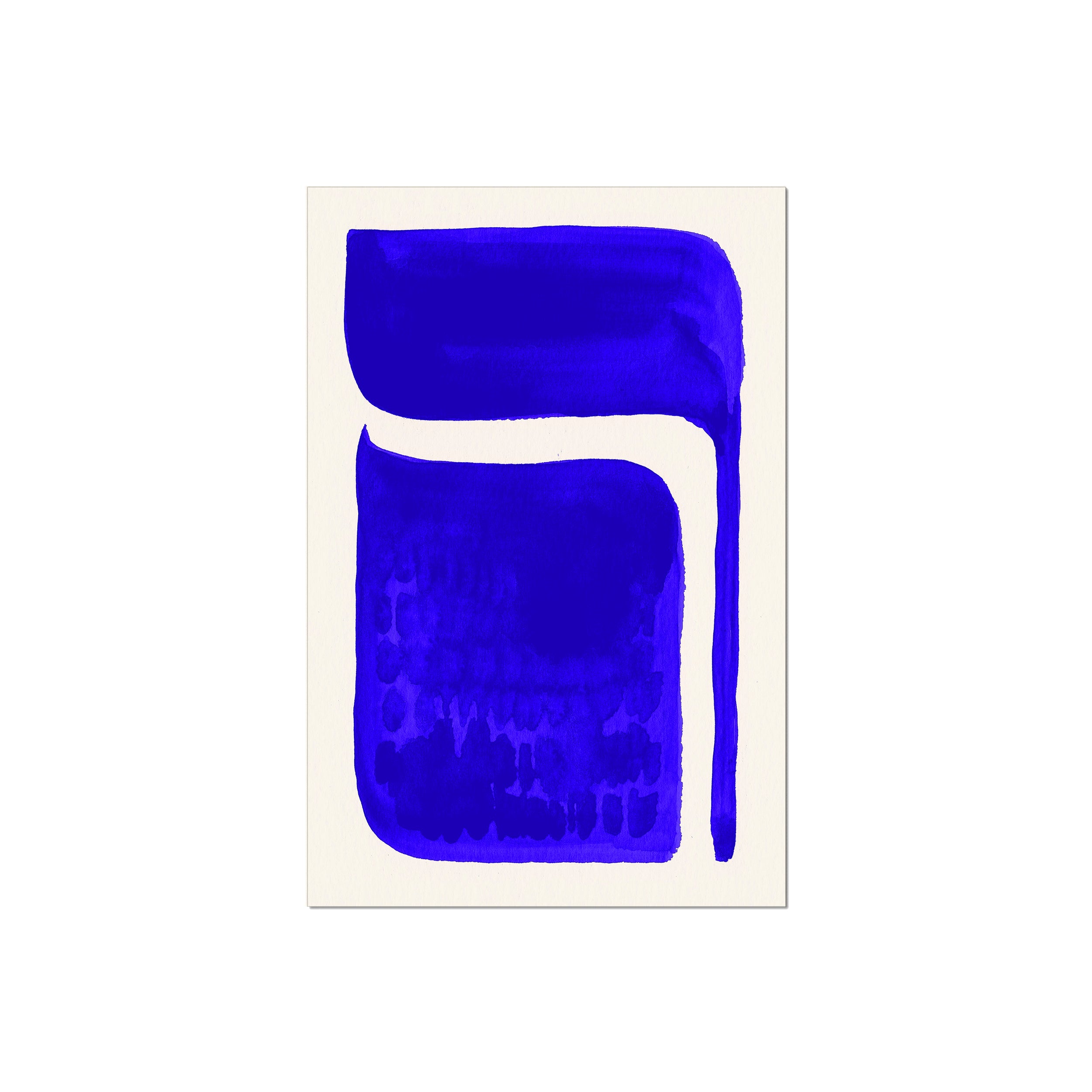 Ink Composition 06 blue ink, unframed 40x60cm fine art giclée print.