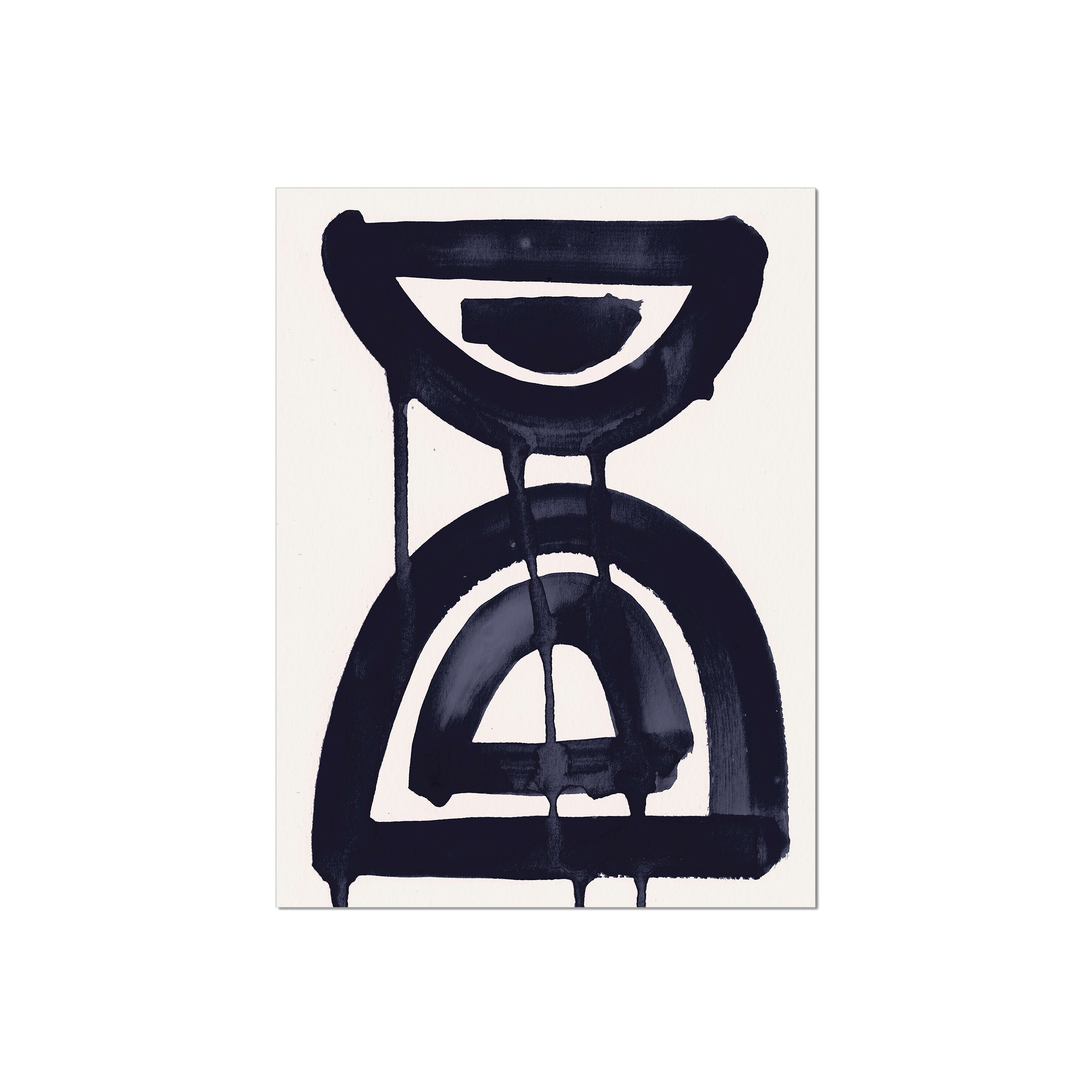 Ink Composition 07 black ink, unframed 45x60cm fine art giclée print.