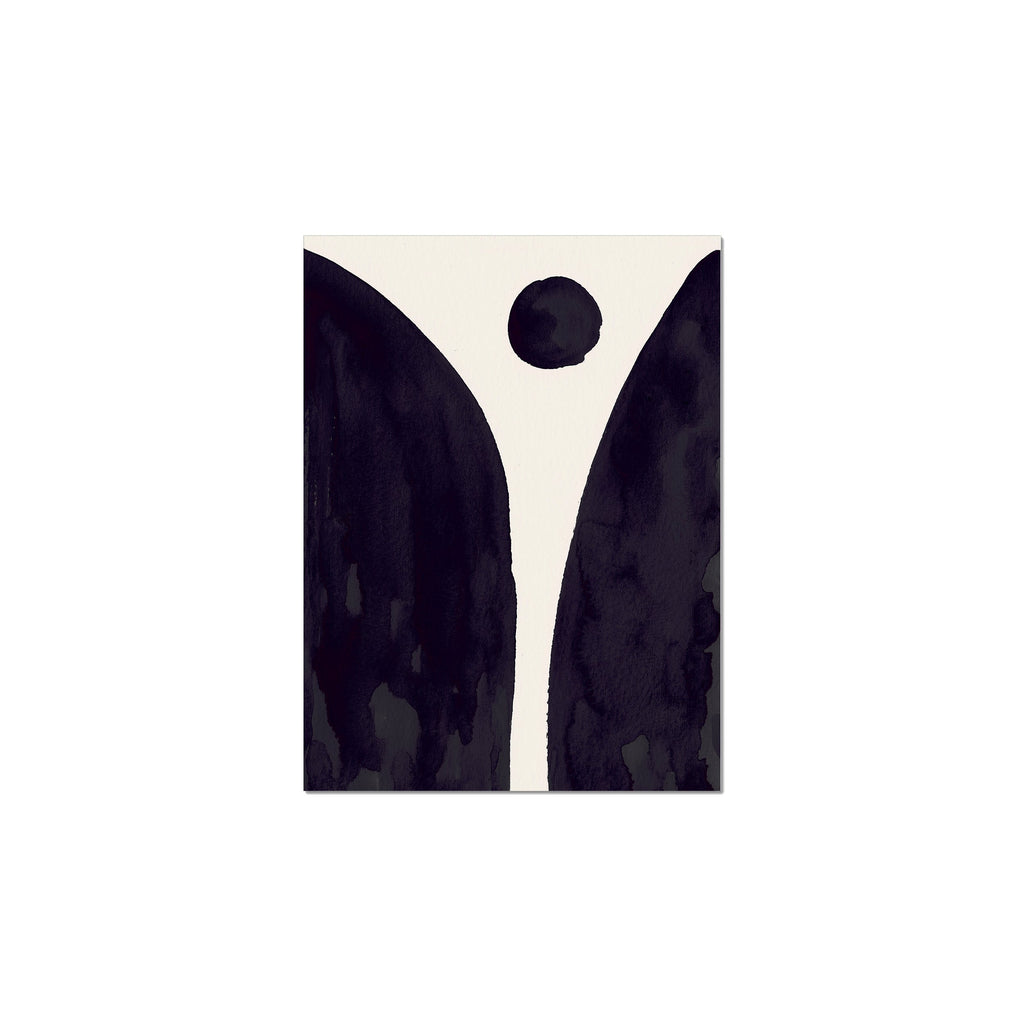 Ink Composition 08 black ink, unframed 30x40cm fine art giclée print.