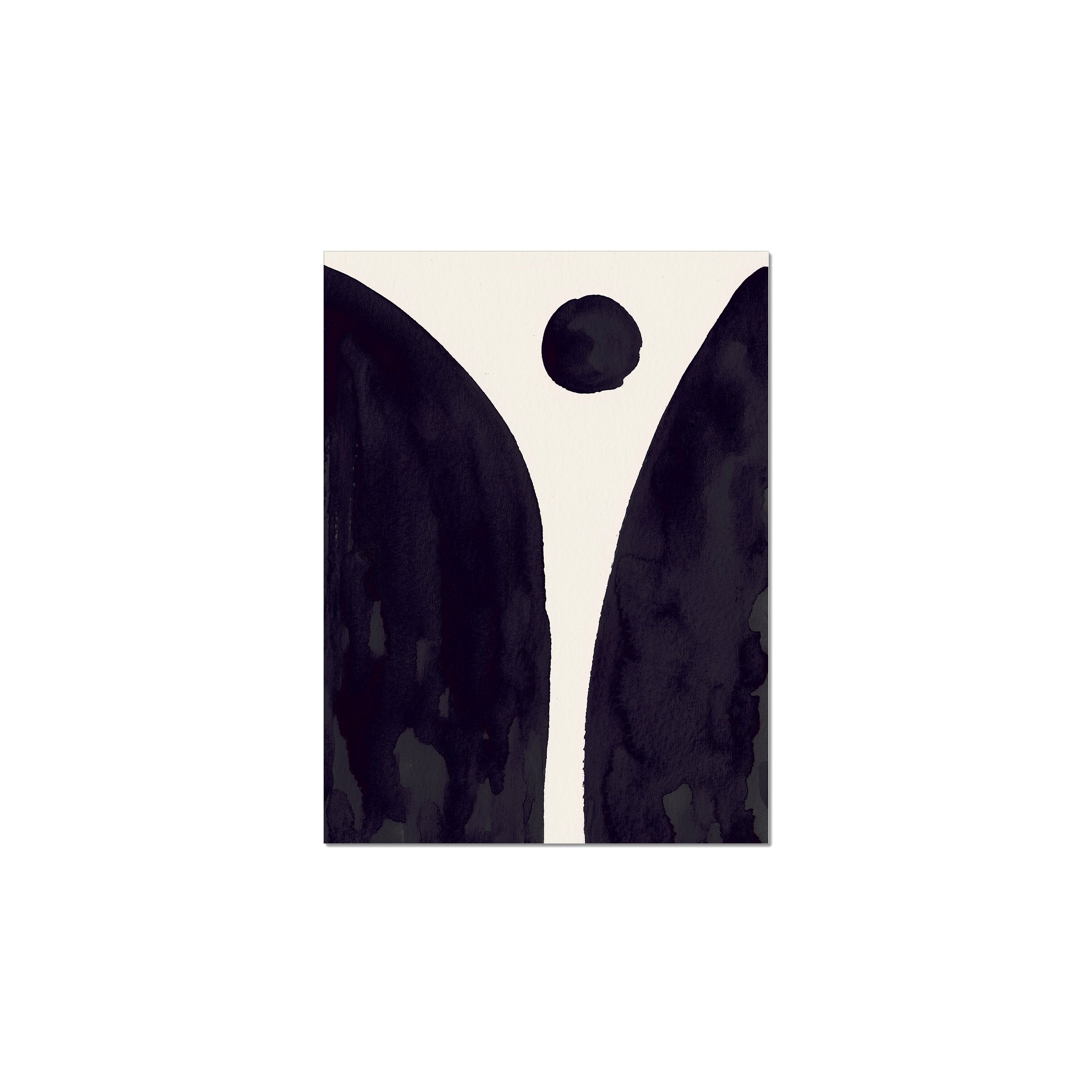 Ink Composition 08 black ink, unframed 30x40cm fine art giclée print.
