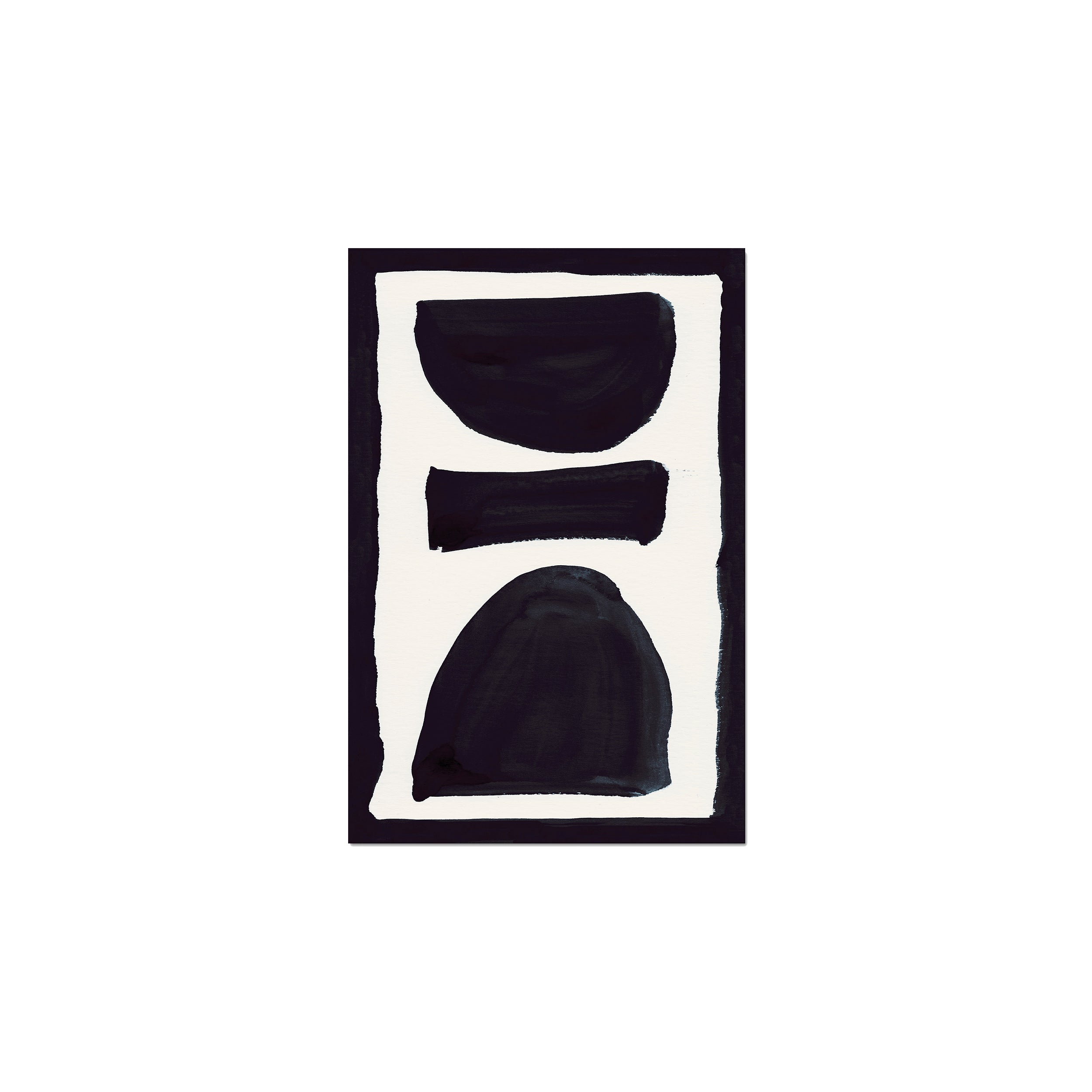 Ink Composition 17 black ink, unframed 30x45cm fine art giclée print.