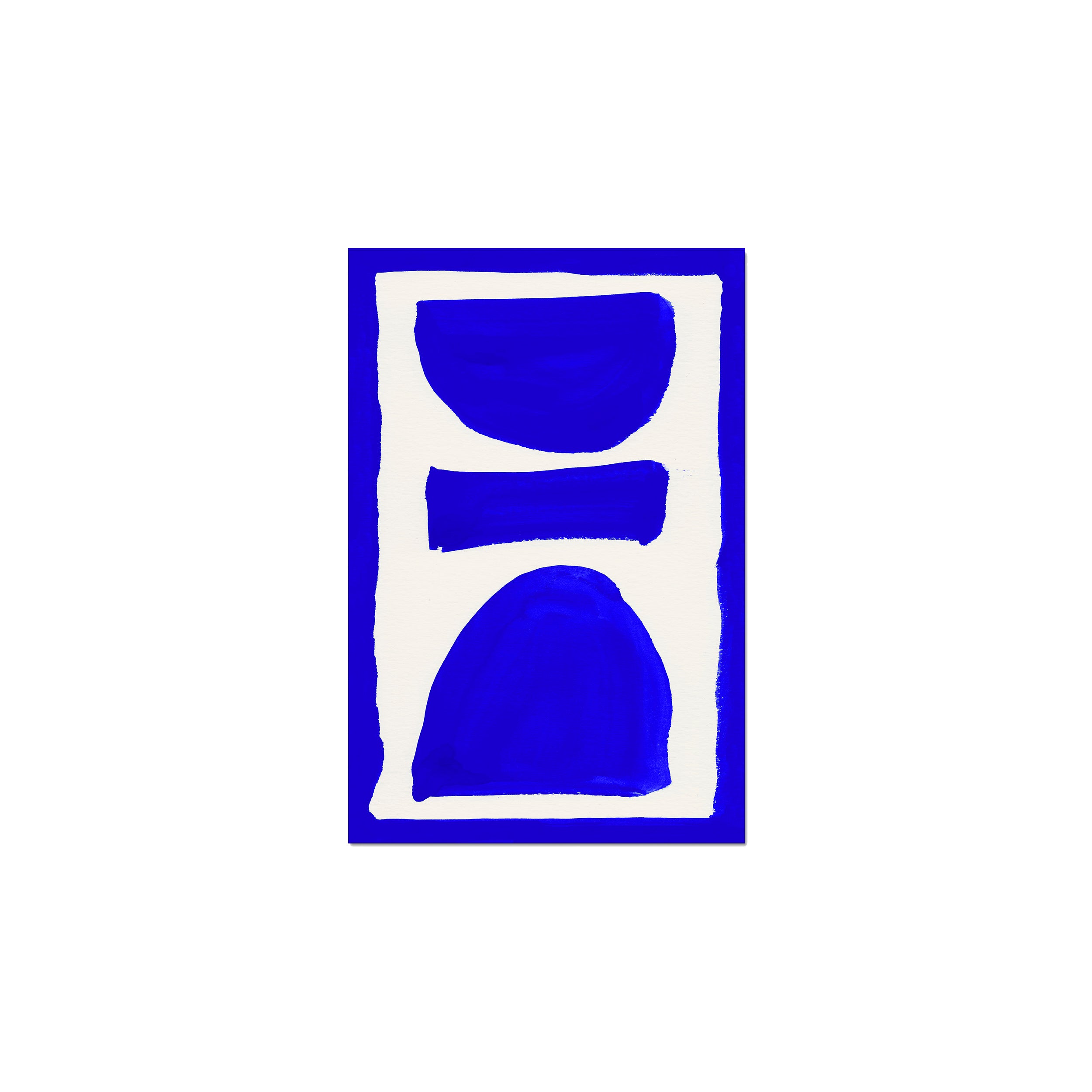 Ink Composition 17 blue ink, unframed 30x45cm fine art giclée print.