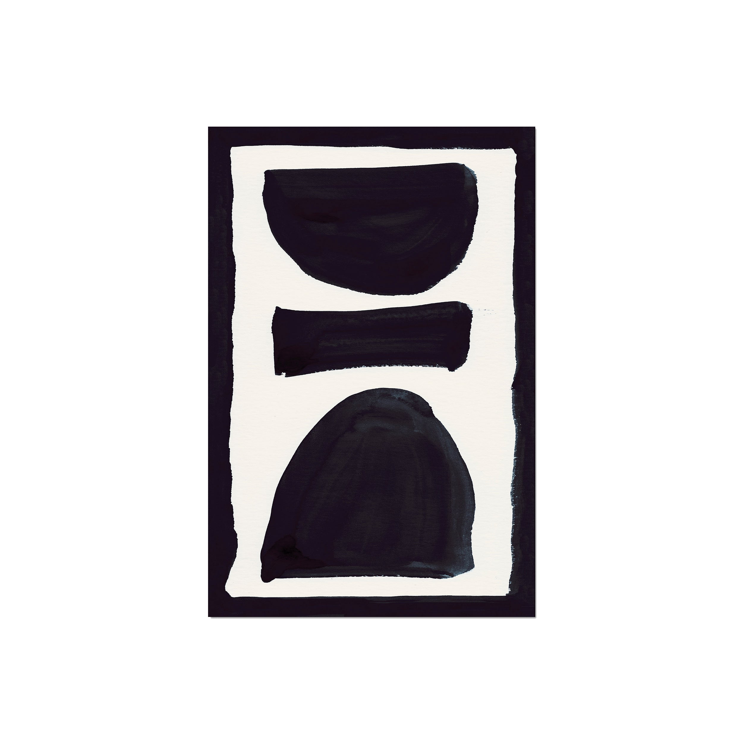 Ink Composition 17 black ink, unframed 40x60cm fine art giclée print.