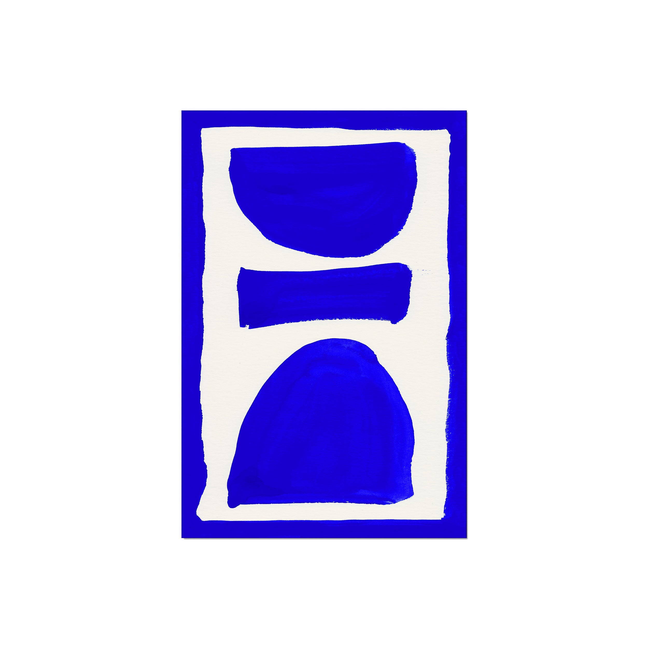 Ink Composition 17 blue ink, unframed 40x60cm fine art giclée print.
