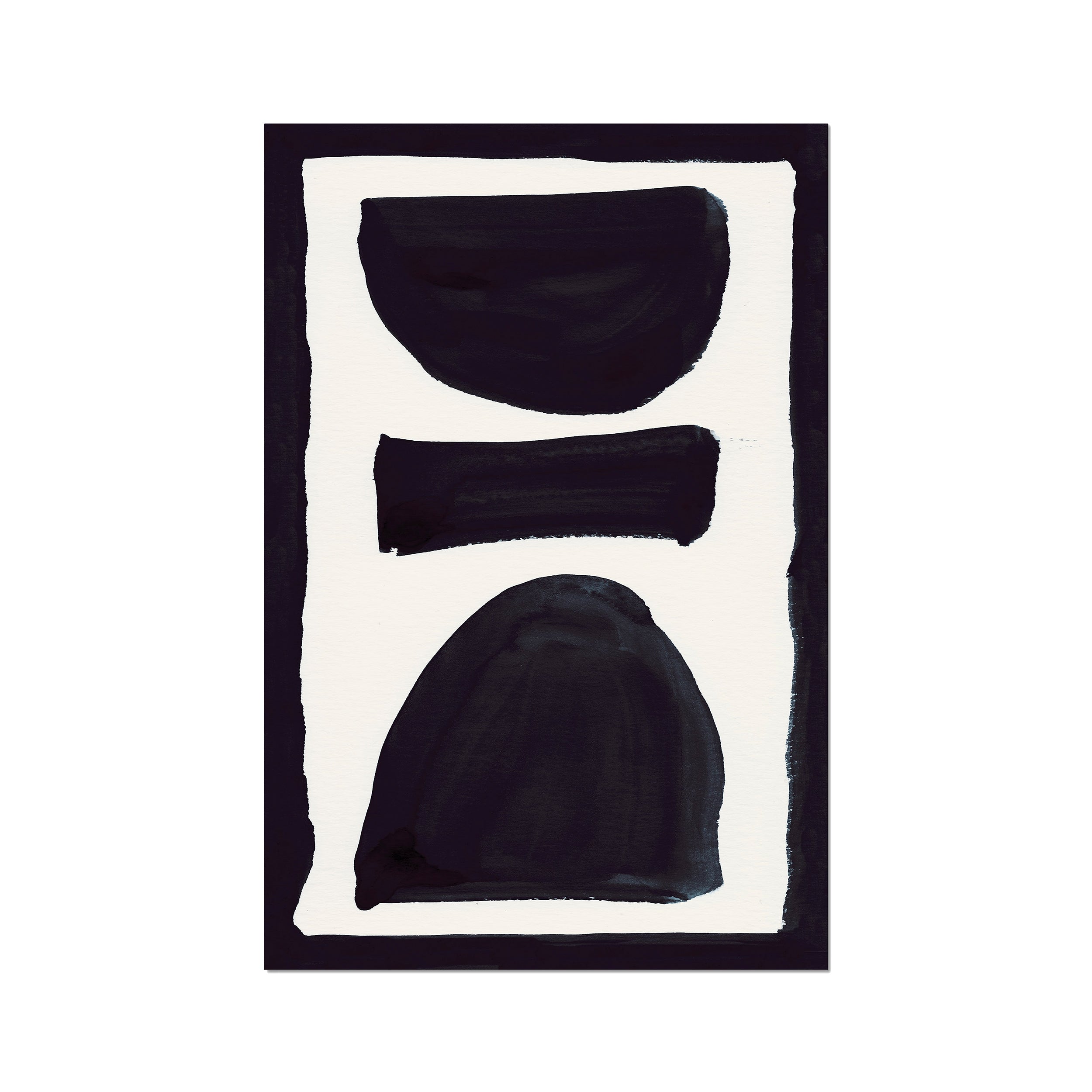 Ink Composition 17 black ink, unframed 60x90cm fine art giclée print.