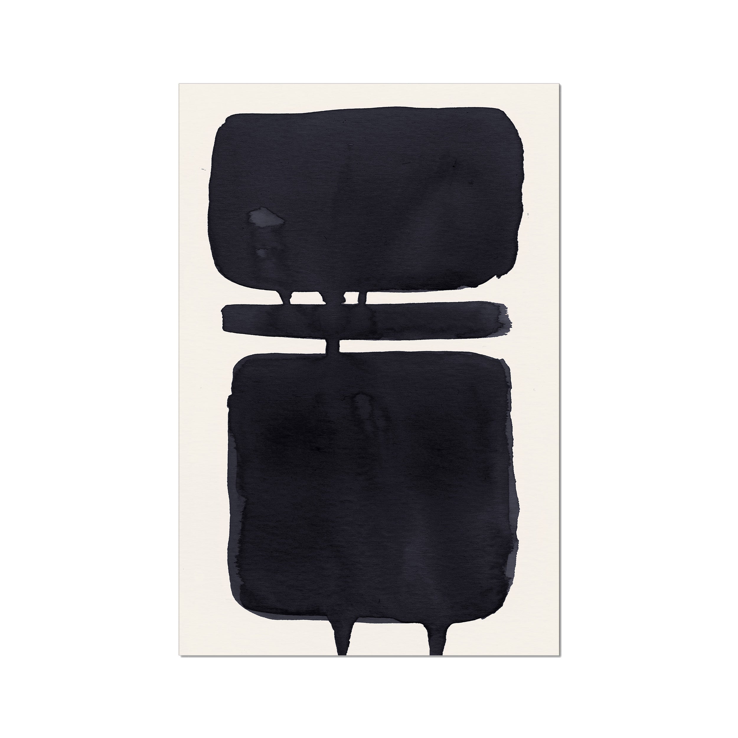 Ink Composition 18 black ink, unframed 60x90cm fine art giclée print.