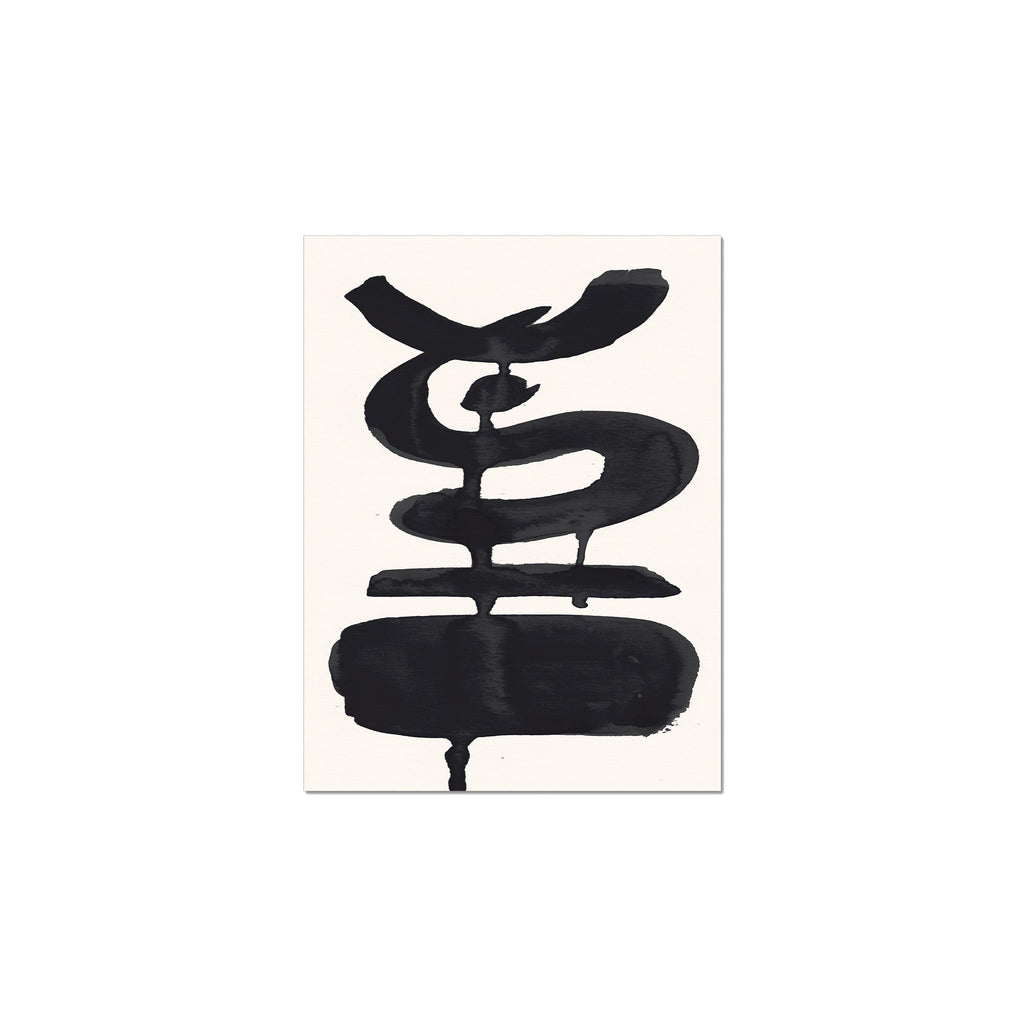 Ink Composition 19 black ink, unframed 30x40cm fine art giclée print.