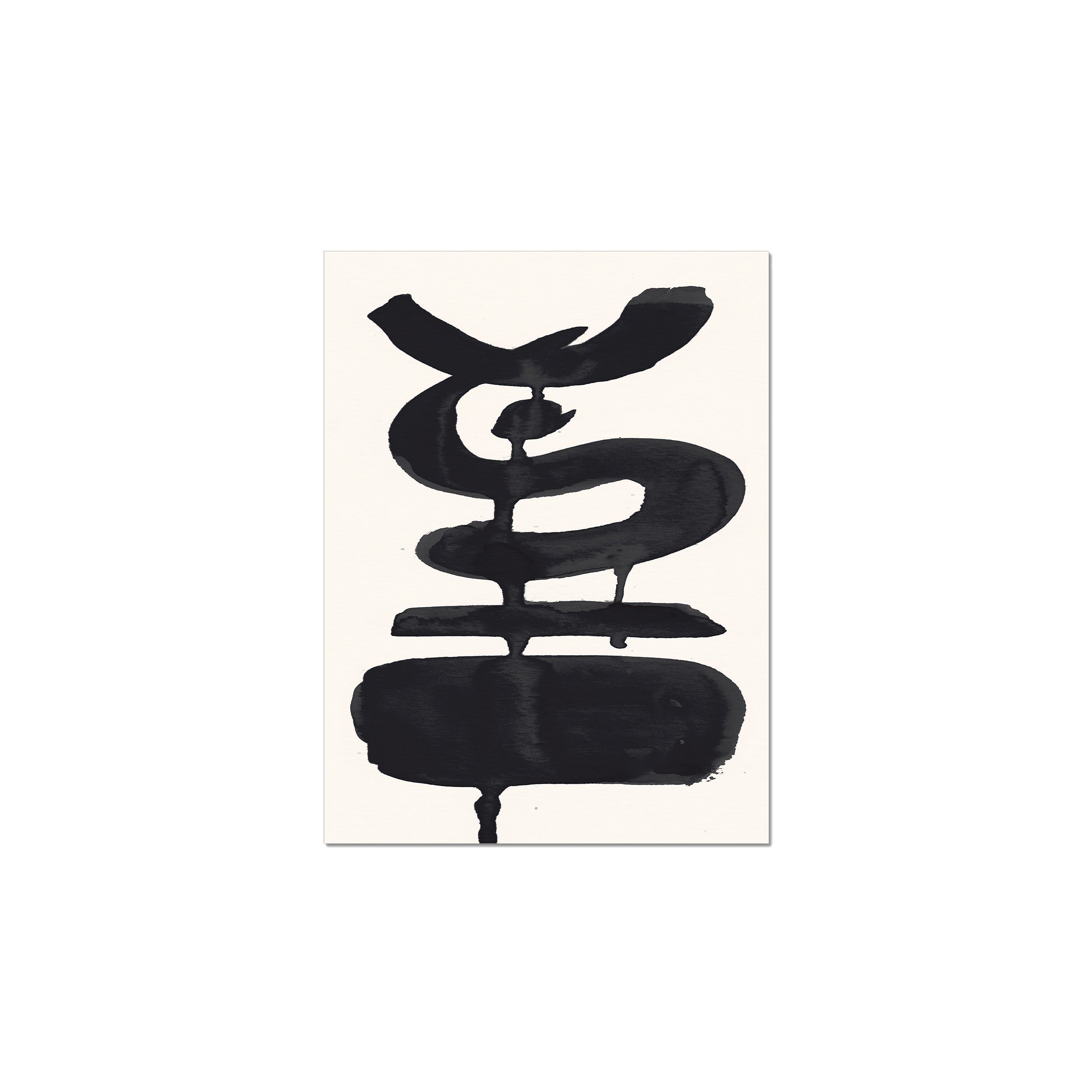 Ink Composition 19 black ink, unframed 30x40cm fine art giclée print.