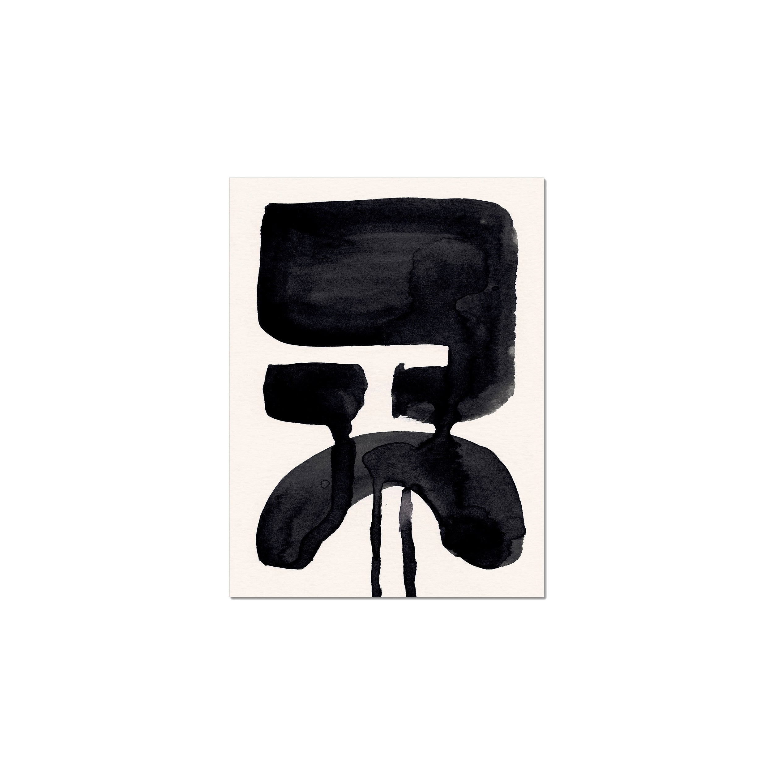 Ink Composition 20 black ink, unframed 30x40cm fine art giclée print.