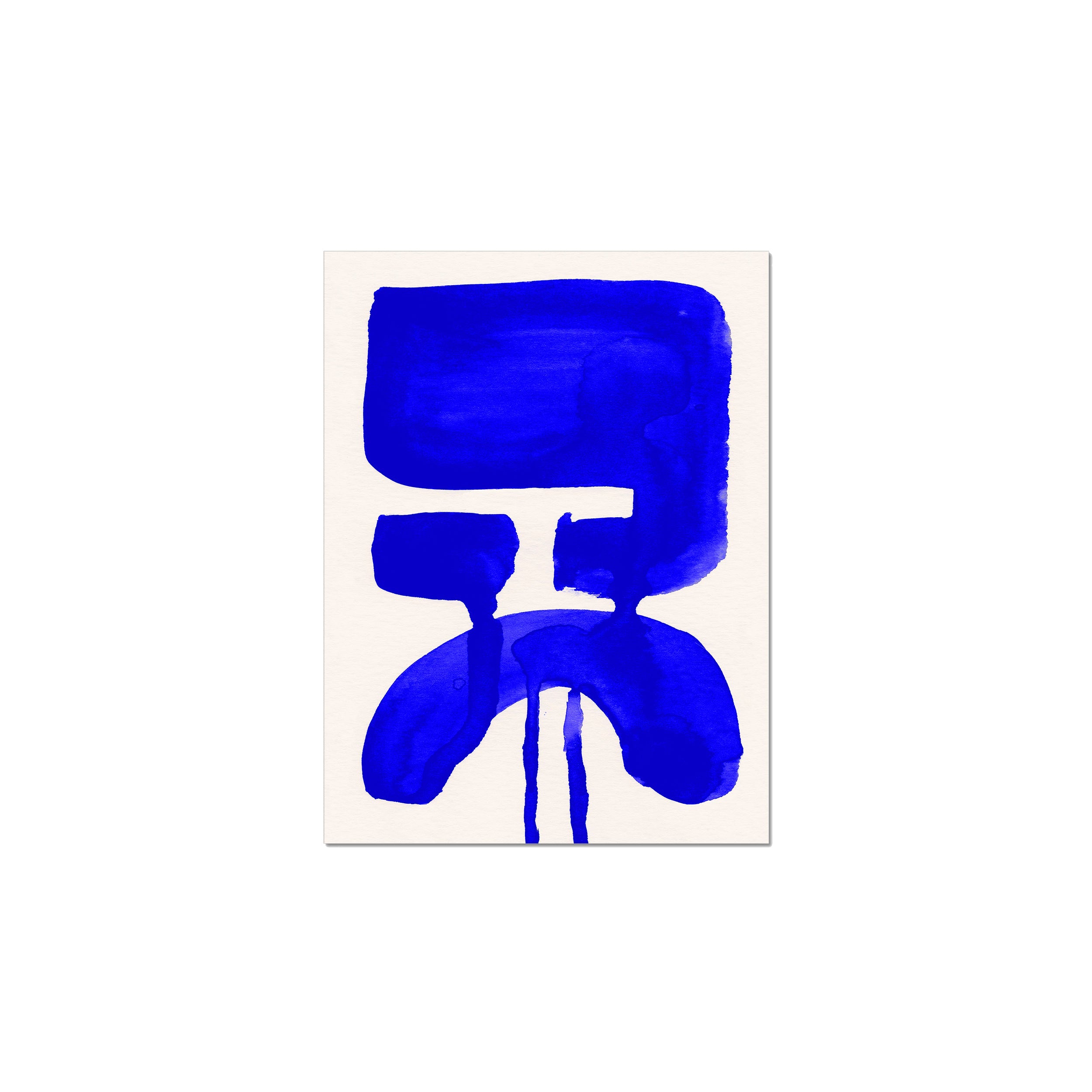 Ink Composition 20 blue ink, unframed 30x40cm fine art giclée print.