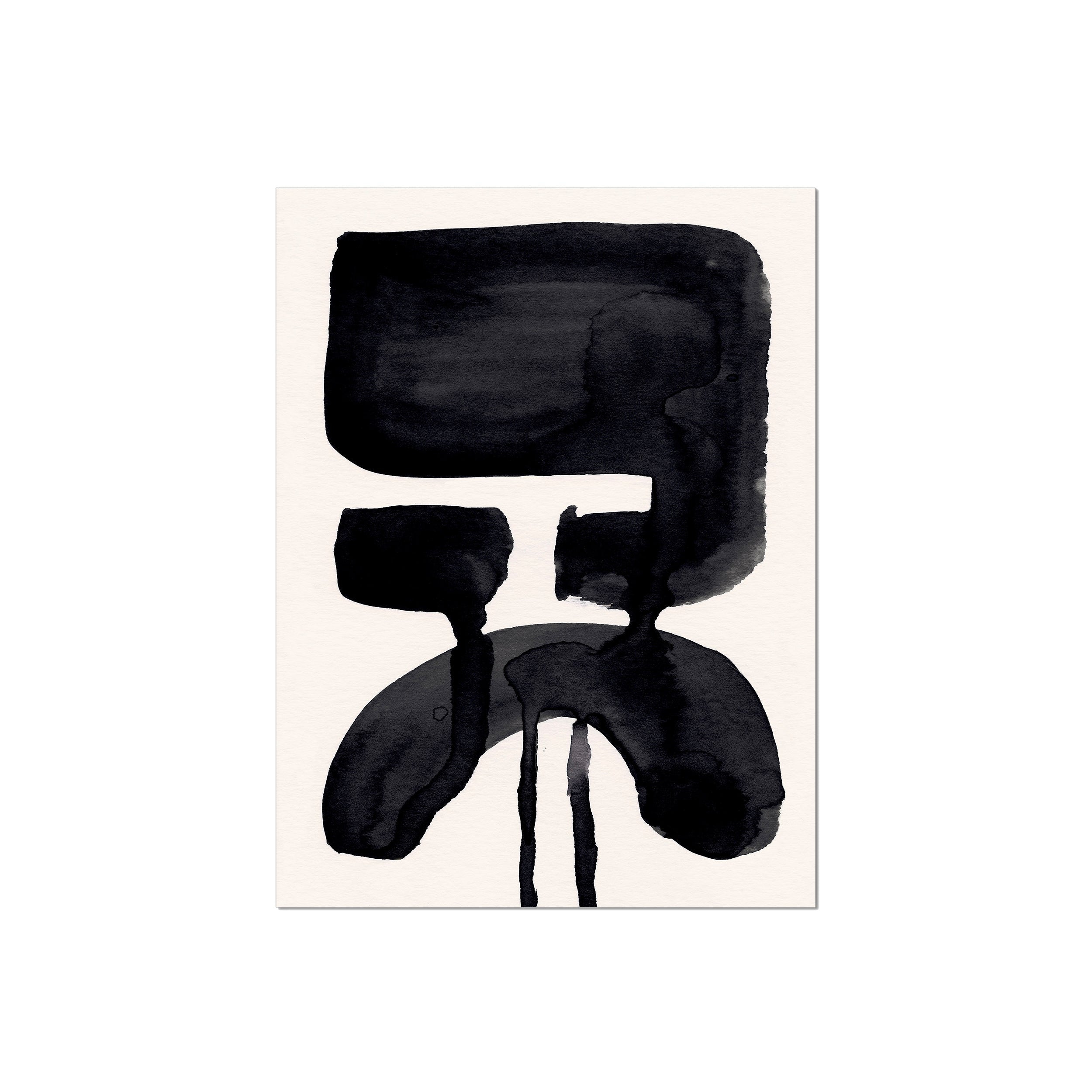 Ink Composition 20 black ink, unframed 45x60cm fine art giclée print.