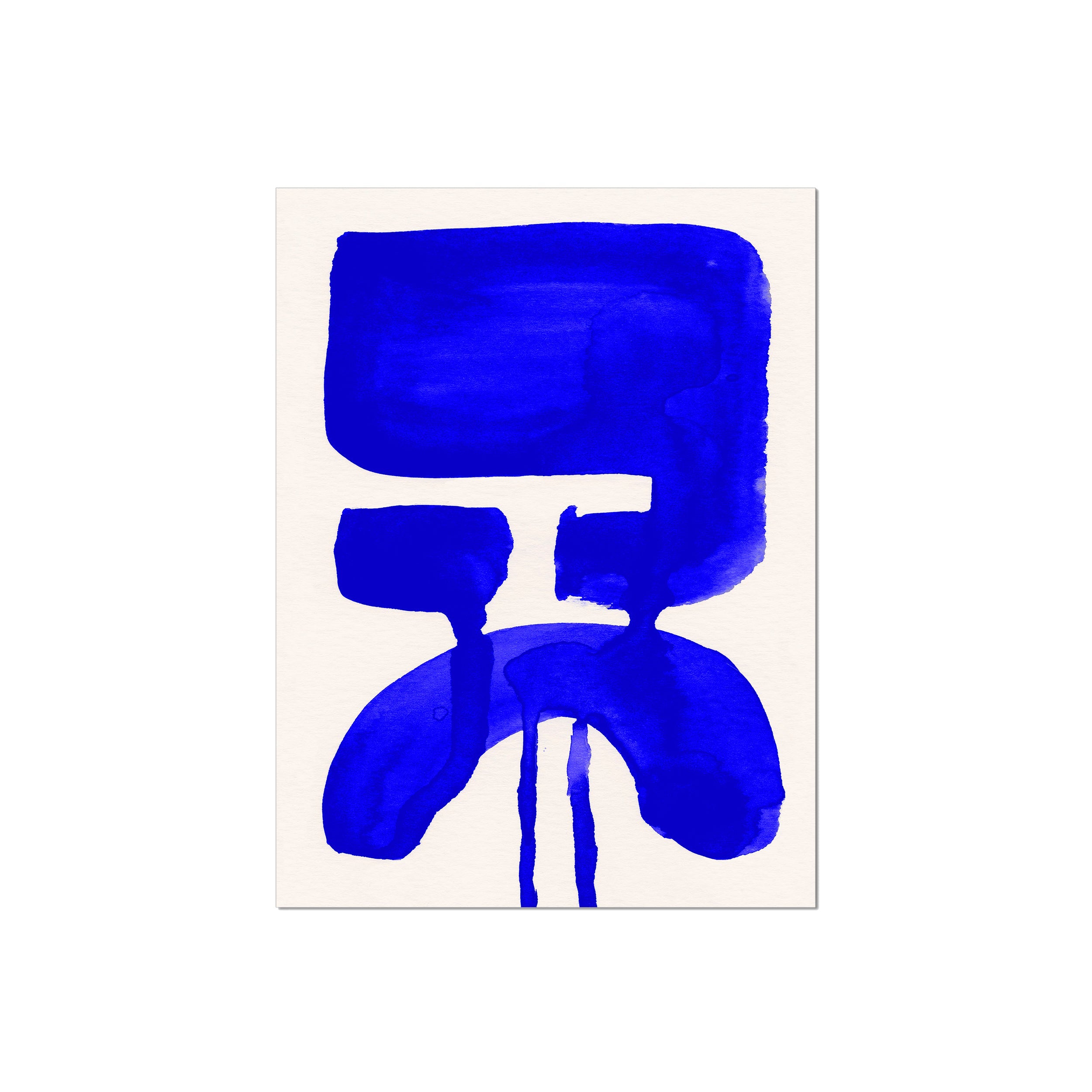 Ink Composition 20 blue ink, unframed 45x60cm fine art giclée print.