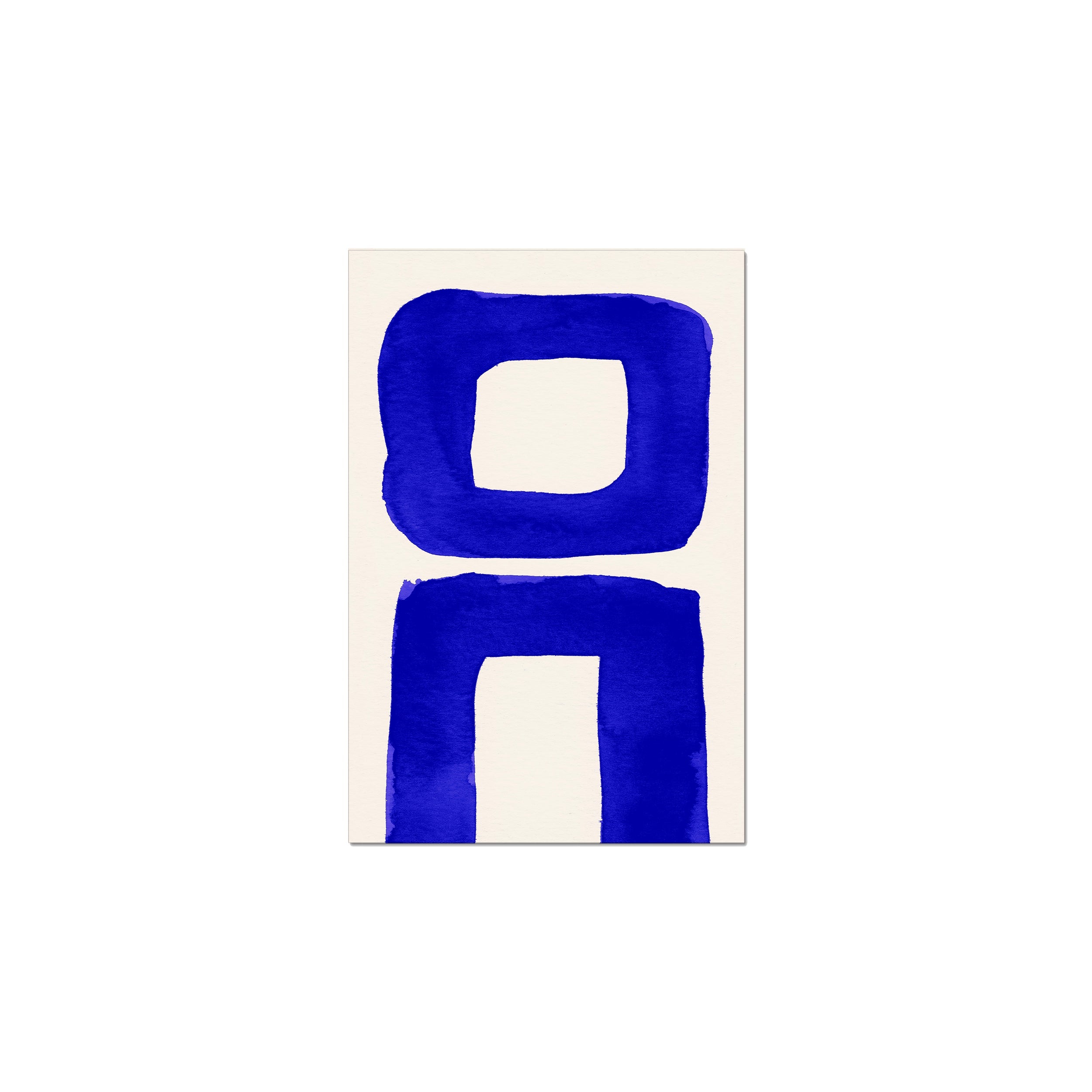 Ink Composition 21 blue ink, unframed 30x45cm fine art giclée print.