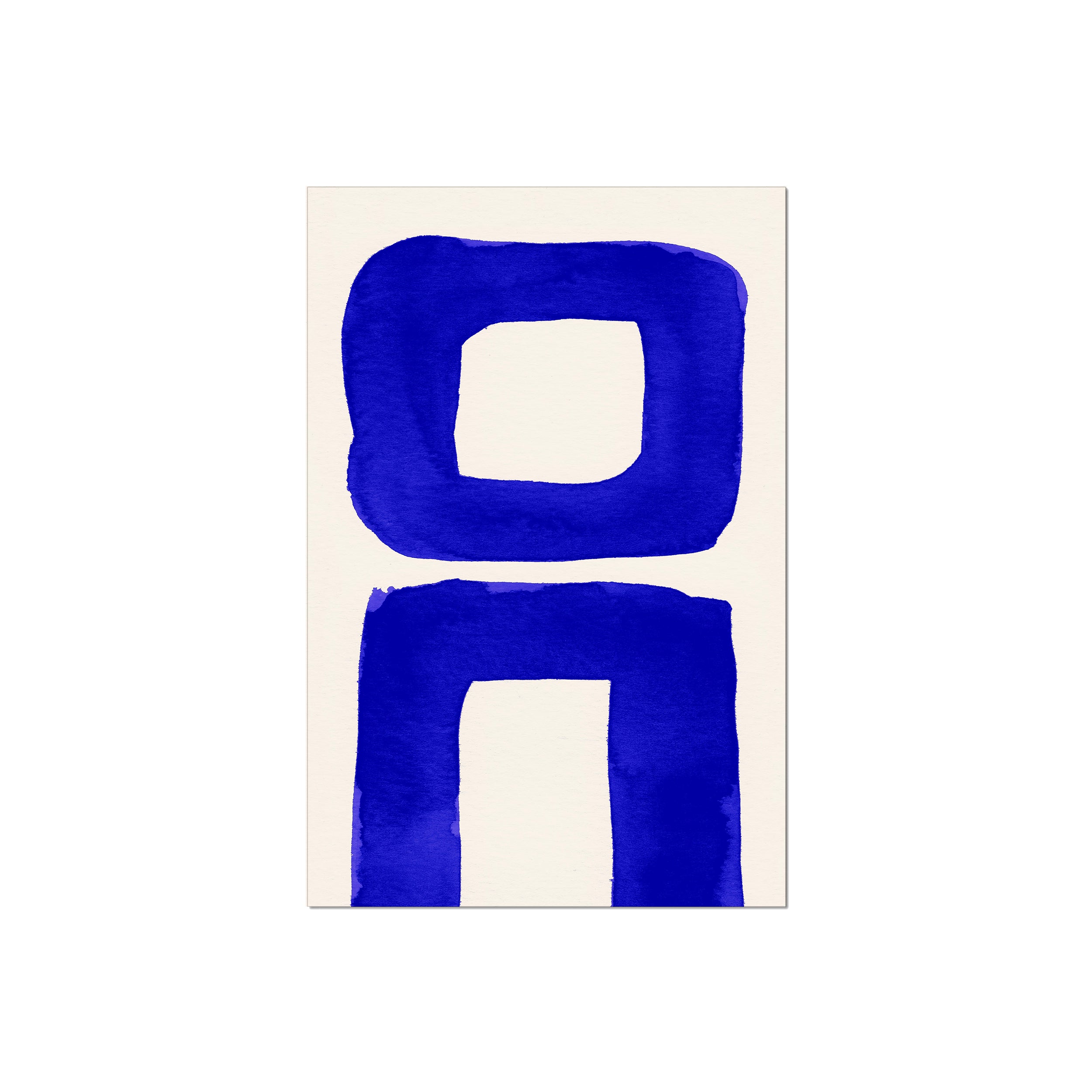 Ink Composition 21 blue ink, unframed 40x60cm fine art giclée print.