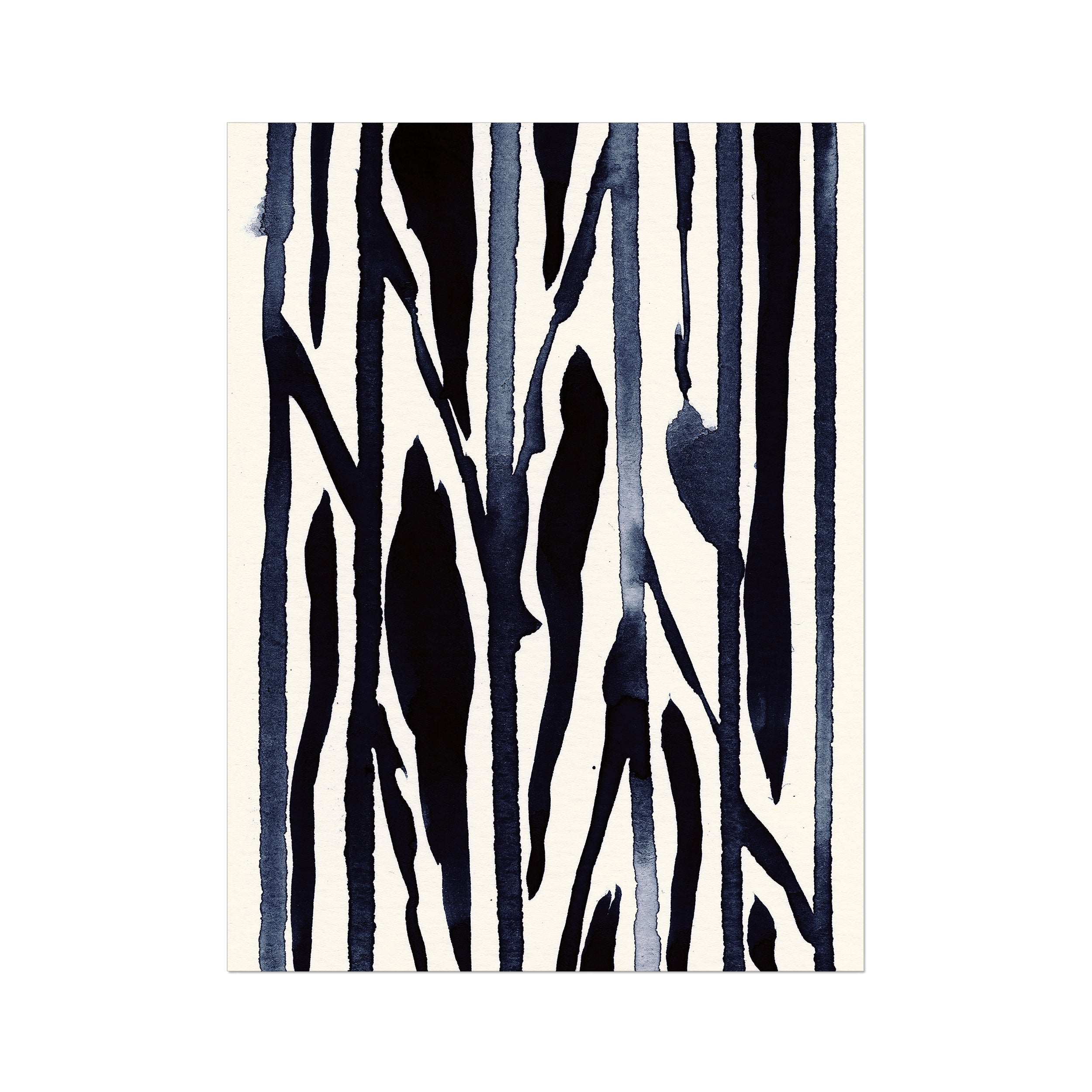 Ink Composition 22 black ink, unframed 60x80cm fine art giclée print.