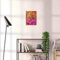 Broken Beat 02 abstract wall art print shown to scale at 30 x 40 cm