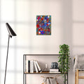 Broken Beat 03 abstract wall art print shown to scale at 30 x 40 cm