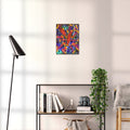 Broken Beat 06 abstract wall art print shown to scale at 30 x 40 cm