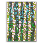 Broken Beat 11 abstract wall art print with layered colour, fragmented forms and gestural marks