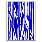 Composition in Ink 22 – pure abstract giclée art print in blue ink, contemporary minimalist wall art, portrait format, 45×60 cm, Open Wall Studio Studies in Ink collection
