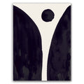 Composition in Ink 08 – pure abstract giclée art print in black ink, contemporary minimalist wall art, portrait format, 45×60 cm, Open Wall Studio Studies in Ink collection