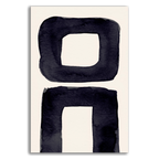 Ink Composition 21 black vertical abstract wall art print on fine art paper