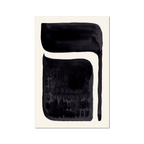 Ink Composition 06 black abstract wall art print vertical fine art giclée
