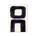 Ink Composition 21 black abstract wall art print vertical fine art giclée